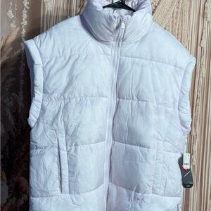 Free People Light Purple Puffer Vest